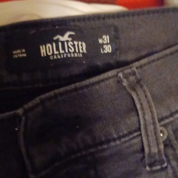 Mens Hollister Jeans sz 31x30 blk - Picture 11 of 11